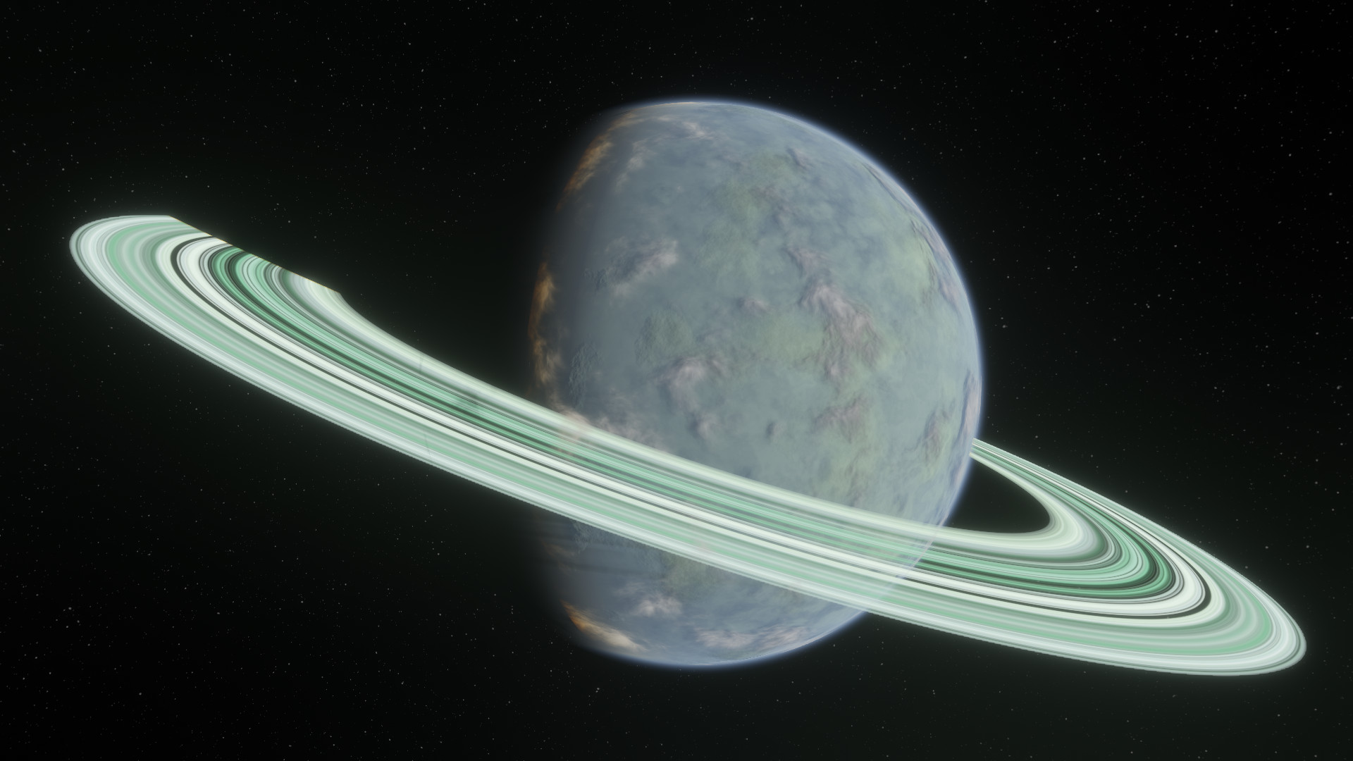 A planet from EmbersArc's in-development spaceflight simulation game, rendered with custom shaders in Bevy