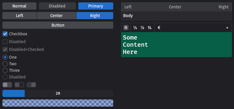 Bevy Feathers Widgets